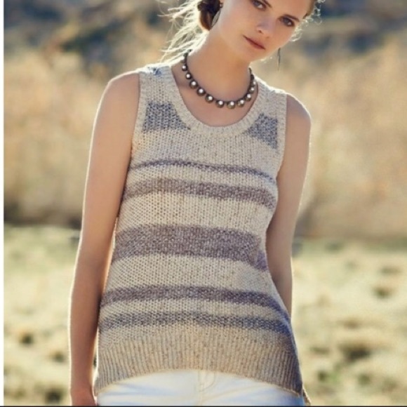 Anthropologie Sparrow Knit Striped Tank - Picture 9 of 9